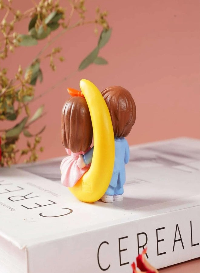 ascension Cute Couple Miniature Figurine Showpiece Gift for Your Love Romantic Valentine Day Gift for Girlfriend Boyfriend Small Cute Baby Couple Showpiece Valentine Gift Miniature Valentines Gifts - Image 2